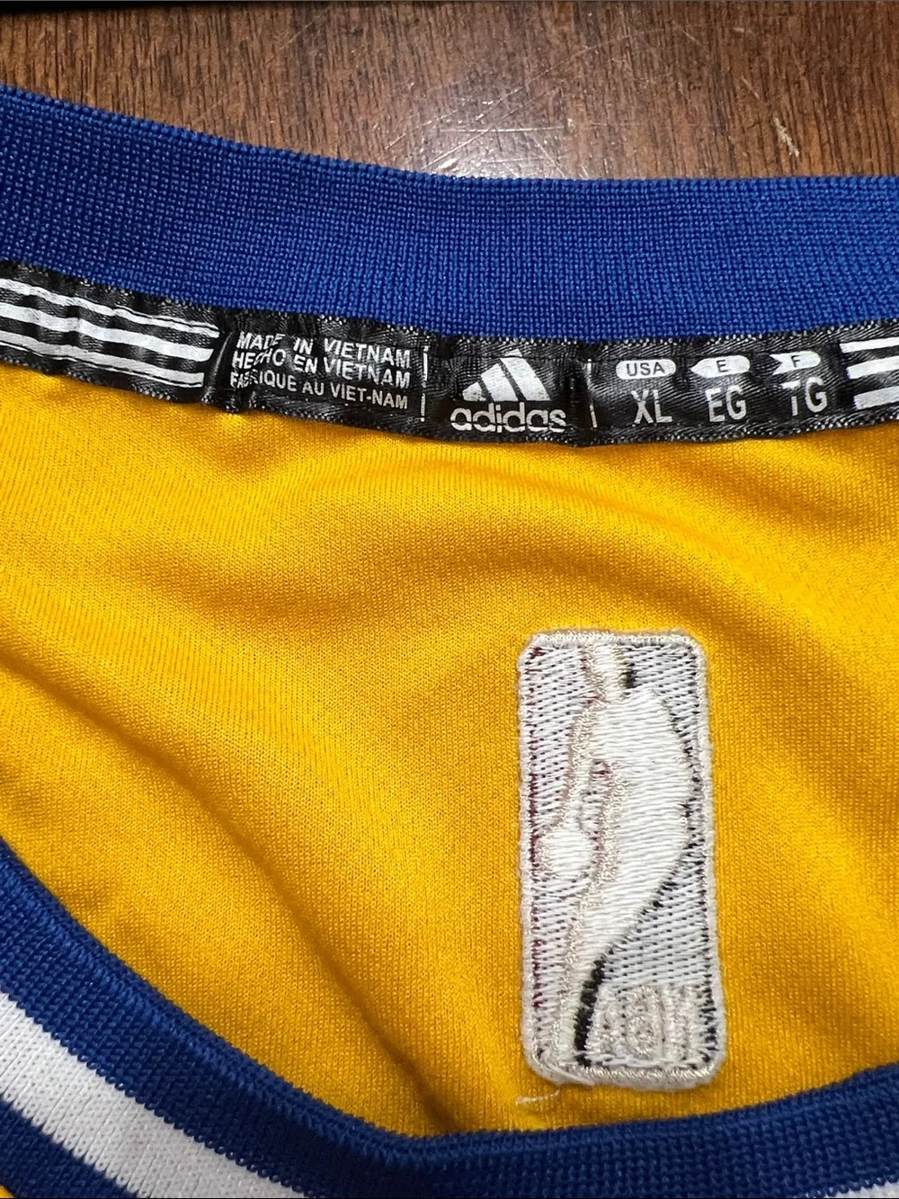 Golden State Warriors Stephen Curry #30 Adidas NBA Jersey Yellow XL